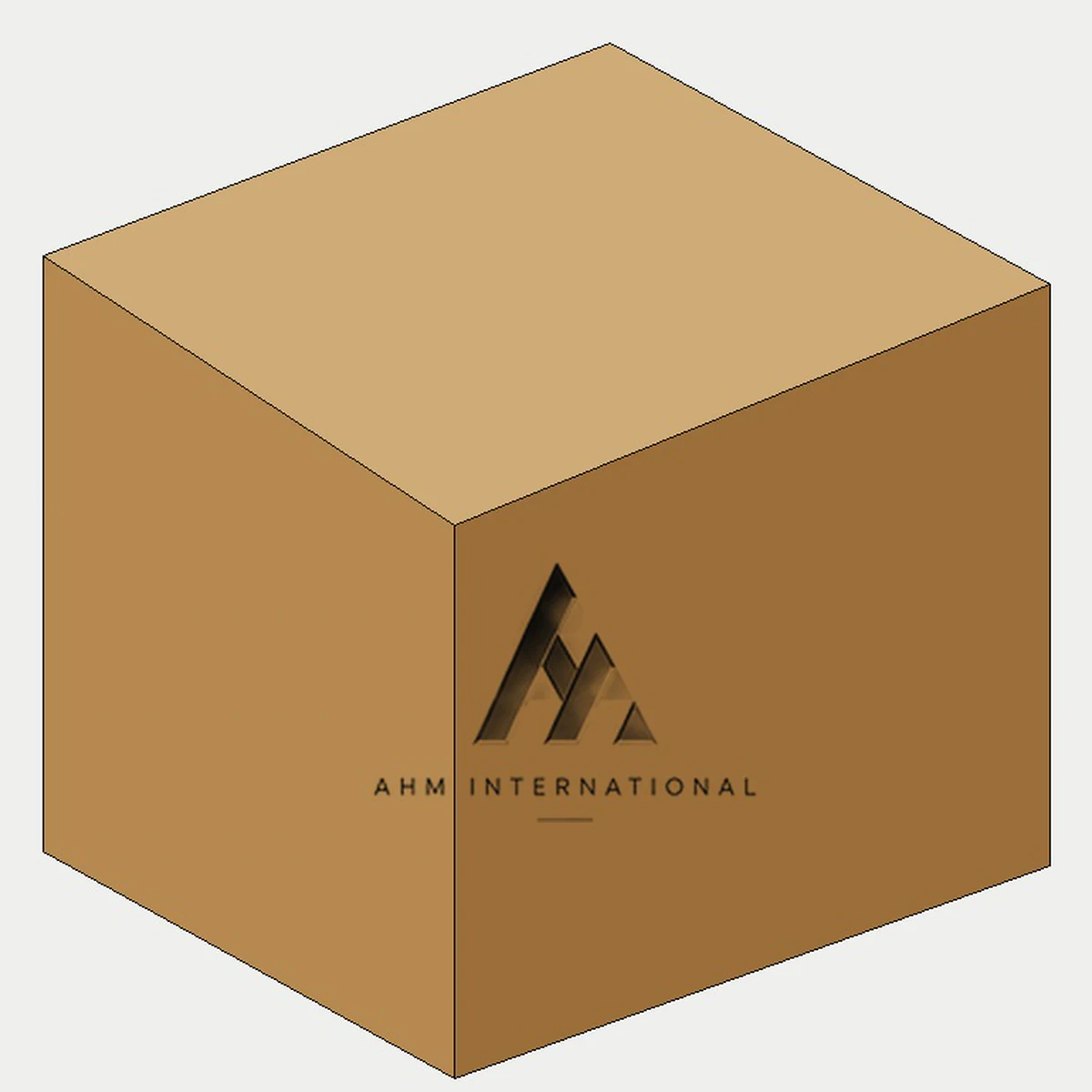 Shipping marks and carton labelling applied to an export carton
